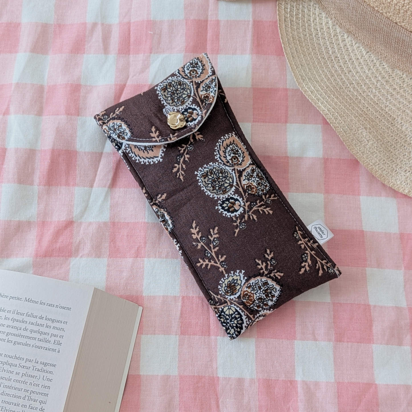 Etui à lunettes bohème