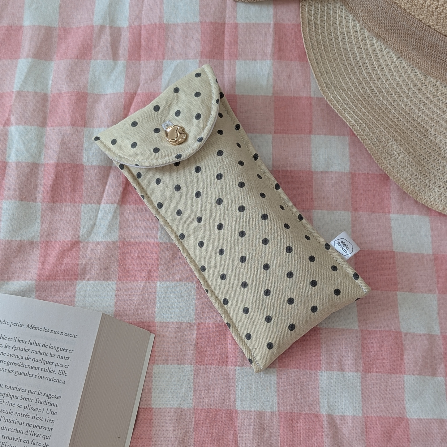 Etui à lunettes à pois