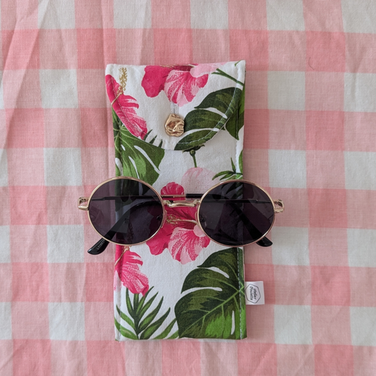 Etui à lunettes hibiscus