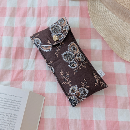 Etui à lunettes bohème