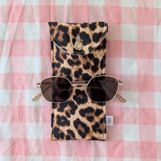 Etui à lunettes léopard