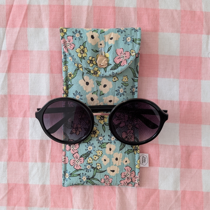 Etui à lunettes fleurs été