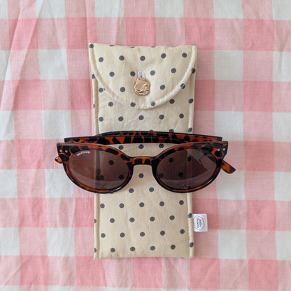 Etui à lunettes à pois